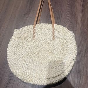 Woven beach bag